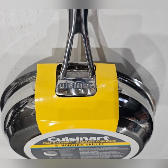 Cuisinart Black Nonstick Skillet with Silver Handle 8" Pan Kitchen Cookware - Picture 5 of 5